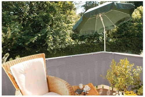 Videx 11408 PE Balkonbespannung 90x500cm grau - 2