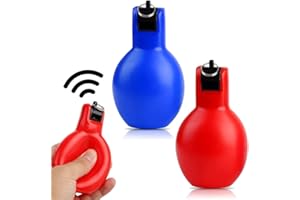 FUKPO 2 Pièces Sifflet à Main, Bleu Whistle Arbitre Enfant Entraîneur Rouge Sifflet, Sifflets à Pression d'urgence Sécurité Bruyant pour Sports Basketball Football Sifflets 12 x 6.5cm