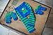 Blade And Rose Boys Monster Leggings + Matching Socks. 0-2 Years. Blue & Green. (0-6 months)