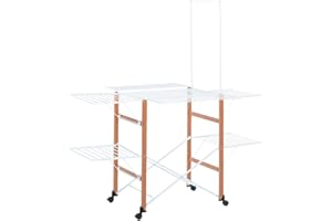 Foppapedretti Supergulliver Étendoir à linge, 174 x 122 x 189 cm Bois massif 189x122x174 cm Bois massif pour Sécher le vêtement