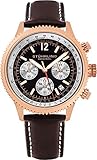 Stuhrling Original 669.04 Herren-Armbanduhr Analog Quarz Leder