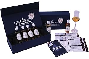 LE CLUB DES CONNAISSEURS DEGUSTATION DE SPIRITUEUX Coffret Dégustation Whisky Du Monde 6 x 40ml - En Solo Ou En Duo - Le Club Des Connaisseurs - Cadeau Homme