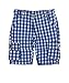 Steiff Baby Boys 0-24m Skaterhose 6513505 Checkered Shorts, Blue (Nautical Blue Blue 3009), 12-18 Months (Manufacturer size: 86)