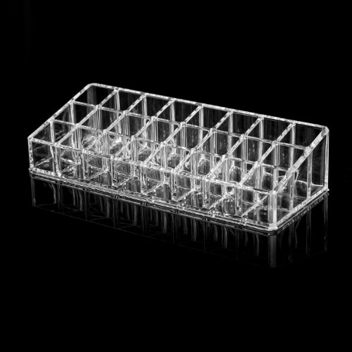 TRIXES Kosmetik- und Lippenstifthalter, Organisator aus klarem Acrylglas - 4