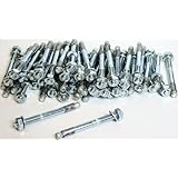 myMAW Schwerlastdübel 50 Stück Packung M10 Bolzenanker Schwerlastanker Dübel Blitzanker Anker M 10 Keilanker verzinkt