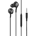 AKG Stereo In-Ear Headset for Samsung Galaxy S10, S10 Plus, S9, S9 Plus, S9 Duos, S9 Duos+, S8, S8 Plus, S8 Active, S7, S7 Edge, S6, S6 Edge, A8 2018, A8 Plus, Note 8 - Black (Black)