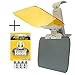 Produktbild QIXUNCN 3 in 1 Auto Sun HD Visier Verlängerung Tag und Nacht Vision Augenschutz Anti, UV Block Visier Schutz Driving Anti-Mit Reifendruck Warnung Cap 4pcs