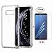 Produktbild Fanxwu Kompatibel mit Samsung Galaxy S8 Hülle Klar Transparent Weich TPU Silikon [2*Displayschutzfolie] Luftkissen-Design Schutzhülle Anti-Kratzer Schützend Case