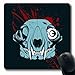Produktbild Luancrop Mauspads für Computer Schwarzer Zombie-Hundeschädel-Knochen der wild lebenden Tiere Gruseliger Toter Todesübel-Entwurf rutschfeste längliche Spiel-Mausunterlage