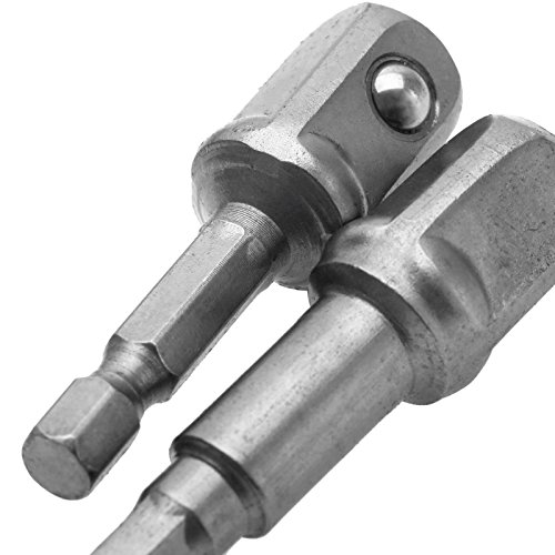 8Pcs Treiber Bohrer Hex Schaft Sockeladapter Set 1/4″ 3/8″ 1/2″ Bar Bits - 5