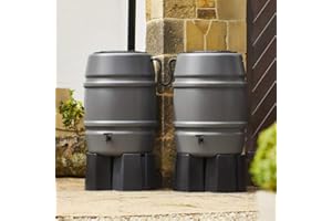 Harcostar 168 Litre Grey Water Butt Double Kit