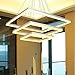 Produktbild SSLW Deckenleuchte Modern Minimalist Wohnzimmer Licht LED Rechteckige Kronleuchter Persönlichkeit Acryl, Three laps of 400 * 200+600 * 400+800 * 600