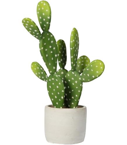 Amazon.de: kunstpflanzen-discount.com Knstlicher Sukkulenten Kaktus  Wolfsmilch 75cm hoch mit 5 Armen - Groer dreikantiger Sulenkaktus im Topf