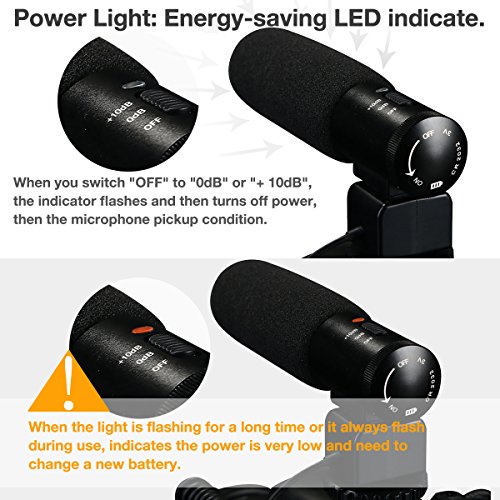 K F Concept Microphone Enregistrement Microphone cam  scope Interview Cam  ra DV pour Canon Nikon Appareil Photo Reflex num  rique DSLR