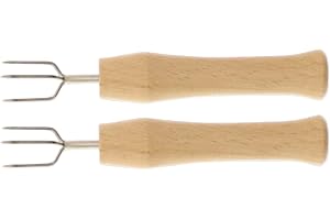 teemando® 2 X Pellkartoffelgabel, Halter für Pellkartoffel oder Maiskolben, Kartoffelpieker