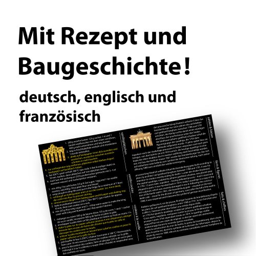 Brandenburger Tor Souvenir & Ausstechform in rot - 4