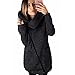 Produktbild Trenchcoat,Dasongff Damen Winter Zipper Strickmantel Warm Plus Mantel Strickjacke Sweatshirt Kapuzenjacke Top Seiten Reißverschluss übergangsjacke (XL, Dark Gray)