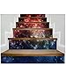 Produktbild Ancoree 3D DIY Sternenhimmel Stair Sticker 18x100CM 6PCS/Set Wandbilder Removable PVC Waterproof Self-adhesive Aufkleber,Home Staircase Mural Decals Stair Riser Decal (Starry Sky-5)
