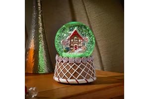 MARCO PAUL INTERIORS Marco Paul Schneekugel Weihnachten Musical Lebkuchenhaus Neuheit Fensterdekoration Mittelstück Weihnachtsschmuck Spieluhr Weihnachtsszene Leuchtbox Leuchtkugel Strumpffüller