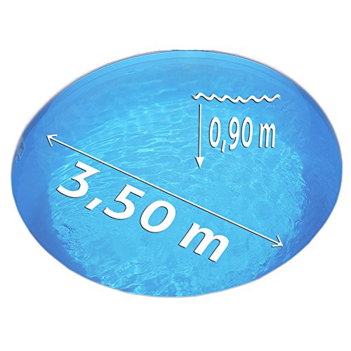 Innenhülle Rundpool Ø 3,50 x 0,90 m überlappend | Stärke 0,40mm blau - 2