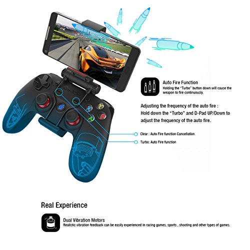 GameSir G3s - Mando Inal  mbrico  Controlador de 2 4 GHz y Bluetooth 4 0  compatible con Windows PC  PS3  Smart-TV  Samsung VR  Smartphone   Tableta Android etc 