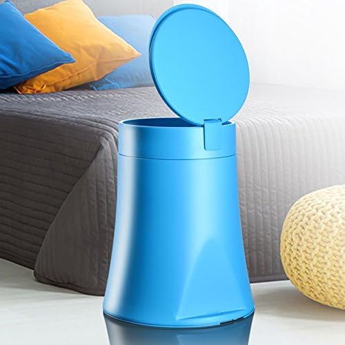 MNII Automatic change bag trash creative simple home kitchen living room office toilet covered trash can , blue- Quality Assurance