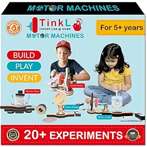 ButterflyEduFields 20+ Science Experiments Kit for Kids, Jumbo STEM DIY Educational Electronic Building Construction Activity Toys, Motor Machines Toys for Boys Girls Age 5+