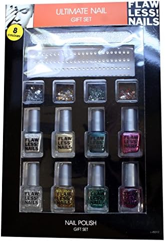 Flawless Nails Ultimate Nail Gift set - nail polish and gems
