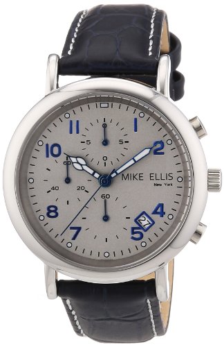 Mike Ellis New York Herren-Armbanduhr XS Analog Quarz Leder M2690SSL/1 Mike Ellis New York Herren-Armbanduhr XS Analog Quarz Leder M2690SSL/1