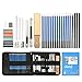 Produktbild ARTISTORE 41pcs Set Bleistift zum Zeichnen Professional Charcoal enthält Taschen, Skizzenbücher, Holzkohle Bleistift, Buntstifte, Werkzeuge, für Profis und Anfänger