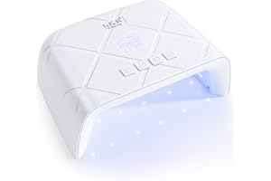 LKE LED UV Nail Lamp for Gel Nail Polish,72W Nail Dryer Curing Lamp with Auto Sensor 4 Timers LcD Digital Display Nali Art Tools