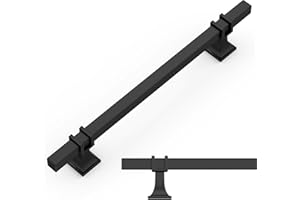 Amerdeco 10 pezzi Maniglie per Mobili da Cucina Distanza fori 160mm Nero Maniglie cucina armadietti in acciaio Lega di zincoper mobili da cucina per mobili UK0003