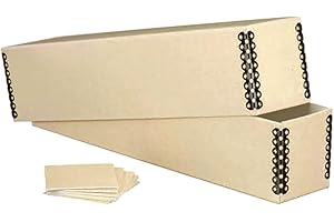 Lineco Slide Storage Box, Archival Acid-Free Storage Case for Negatives Films Cards and Photos, Pack of 1