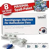 Gratis dazu: schenkfertige Artikel mit Grußkarte, Deko & Kaugummifußbällen