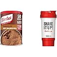 SlimFast Balanced Meal Shake, Healthy Shake For Balanced Diet Plan With VitamIns And Minerals, High In Fibre, Meal Replacement & Leak Proof Shaker Bottle with Storage Compartment, 500 ml
