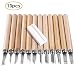 Produktbild FIXKIT 13PCS Holz Schnitzmesser, Professional Holz-Schnitzwerkzeug Set mit Schleifsteine für Holz, Obst, Gemüse, Carving DIY, Skulptur und Wax