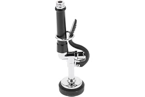 FOCKETY Pre Rinse Spray Valve, High Pressure Commercial Sink Faucet Sprayer Head Replacement Kit, Pre Rinse Sprayer with Handle Grip Assembly for Restaurant Industrial Faucet (Black)