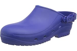 REPOSA Zoccoli Sanitari Modello Max, Zoccolo Professionale con Laccetto e Suola in Gomma Antiscivolo SRC, Plantare Anatomico, Antistatico e Leggero