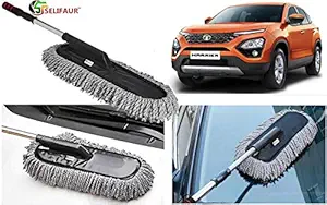 Selifaur Microfiber Flexible Duster Car Wash | Car Cleaning Accessories | Microfiber | Brushes | Dry/Wet Home, Kitchen, Office Cleaning Brush with Expandable Handle for - Tata Harrier 2019