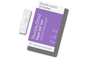 Check My Body Health Iron Home Test Kit | Detects Ferritin Levels | at-Home Blood Test for Iron Deficiency | Anaemia Analysis Kit | Accurate Results in 5 Minutes | Easy-to-Use