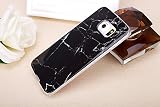 Felfy Weich Silikon Handyhülle für Samsung Galaxy S6 Edge,Galaxy S6 Edge Hülle Marble Malerei Schlank TPU Zurück Bumper HandyTasche Flexible Schutzhülle Zurück Marmor Muster Serie Linien Soft Back Cover Hülse Telefonkasten Protective Gummi Dünn Abdeckung für Samsung Galaxy S6 Edge [Marmor Schwarz] + 1x Silver Stylus + 1x Bling Dust Plug[Farbe Random] - 3