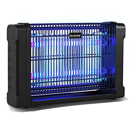 Matamosquitos tipo industrial de 2 tubos UV-A x 8 W