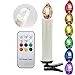 Produktbild HJ® 10er LED RGB Kerzen Lichterkette Weihnachtskerzen Flammenlose Kabellose Batterien Mini-Christbaumkerzen für Außen, Weihnachtsbaum, Weihnachtsdeko, Party,Hochzeit