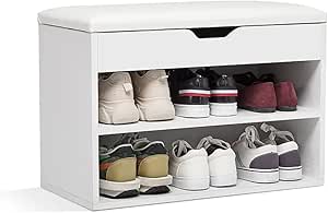 HOMCOM Scarpiera Sottile 90x23 Cm - Armadietto Per Scarpe Con 2 Ante E Ripiano In Vetro, Grigio