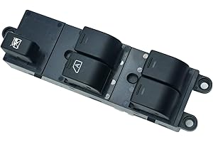 THURON Pulsantiera Alzacristalli Qashqai+2 J10 JJ10 Interruttore Finestra 25401-EB30B per Navara Pathfinder(Anteriore Sinistro)