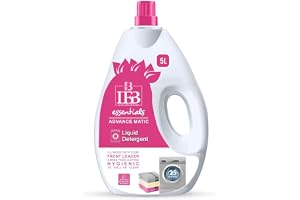 Essential Fluff Matic Liquid Detergent 5L High-Efficiency Washing Machine Detergent for Clean & Fresh Clothes, Front and Top Load Compatible FREE WITH 4 +1 (5 LITER PACK)