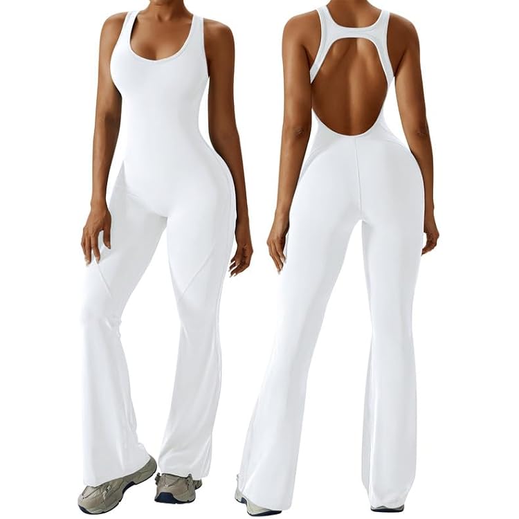 Combinaison De Sport Dos Nu Sans Manches Pour Femme - Effet Gainant, Pour Yoga, Fitness - Marron, Taille XS