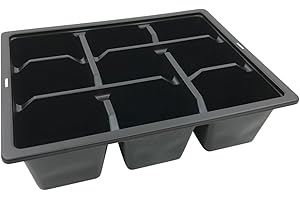 Oakland Gardens 9 Cells Multi Cell Tray Bedding Pack Plug Plant Half Size Seed Trays Inserts With Holes Pack of 20