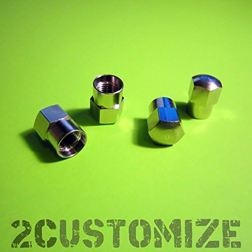 2customize Hexagon Chrome Valve Caps Hexagonal Hex Custom Valve Caps, Set of 2