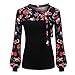 Price comparison product image Christmas Women Sweatshirt Vovotrade Christmas Women Snow Winter Slim Warm Tops Casual Loose Long Sleeve Christmas Printed Sweatshirt Xmas Elegant Bowknot Blouse Pullover T Shirt